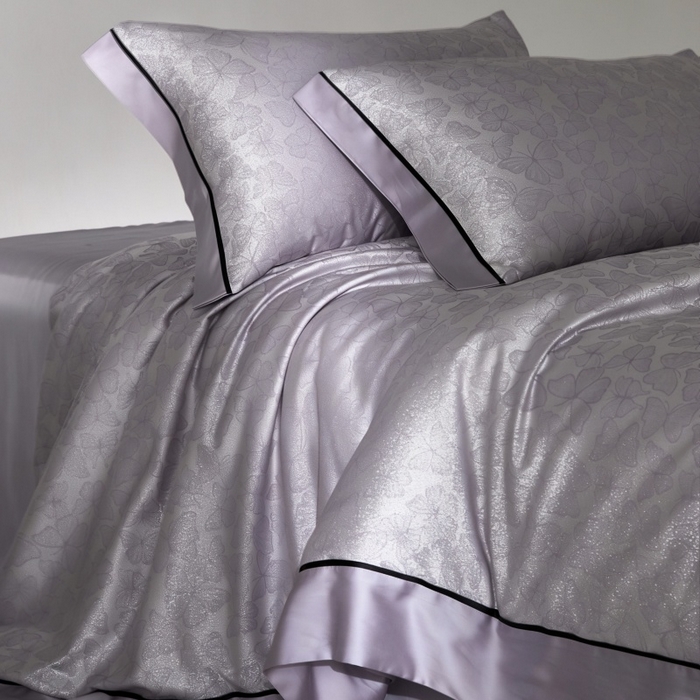 91家纺网 家纺一手货源 找家纺 （总）金奇达家纺 2026新款丝光色织提花四件套-蝶梦浮光系列（标准号全网控价（折后券后）不低于359元 会员减50）