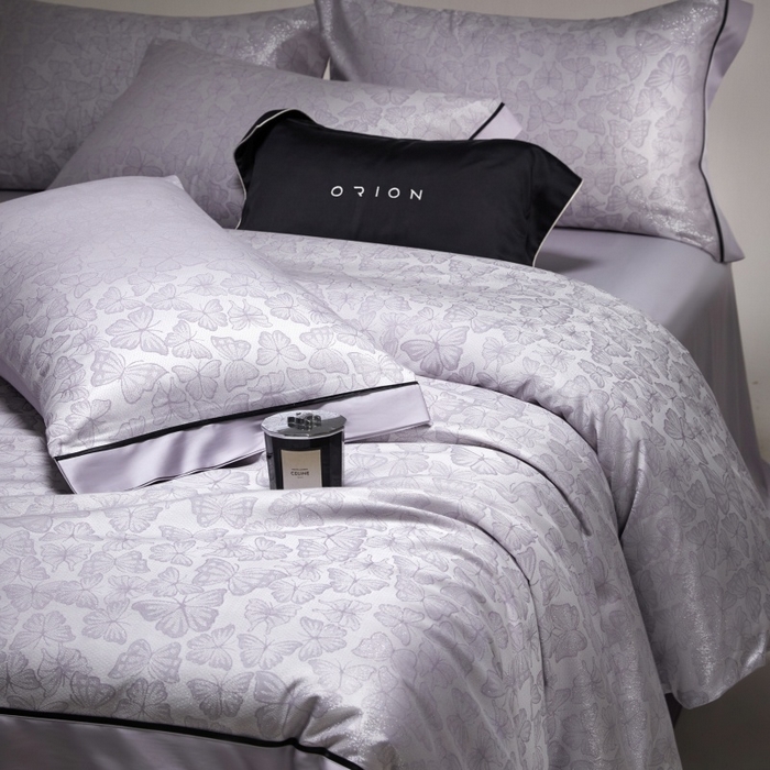 91家纺网 家纺一手货源 找家纺 （总）金奇达家纺 2026新款丝光色织提花四件套-蝶梦浮光系列（标准号全网控价（折后券后）不低于359元 会员减50）