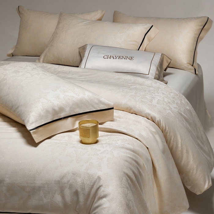 91家纺网 家纺一手货源 找家纺 （总）金奇达家纺 2026新款丝光色织提花四件套-蝶梦浮光系列（标准号全网控价（折后券后）不低于359元 会员减50）