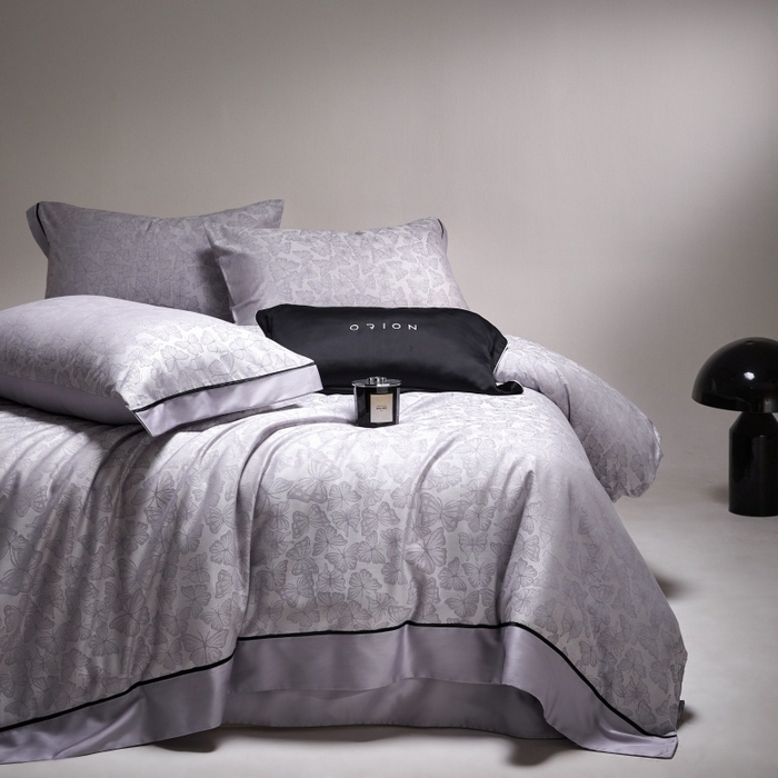 91家纺网 家纺一手货源 找家纺 金奇达家纺 2026新款丝光色织提花四件套-蝶梦浮光系列（标准号全网控价（折后券后）不低于359元 会员减50） 蝶梦浮光- 琉璃紫