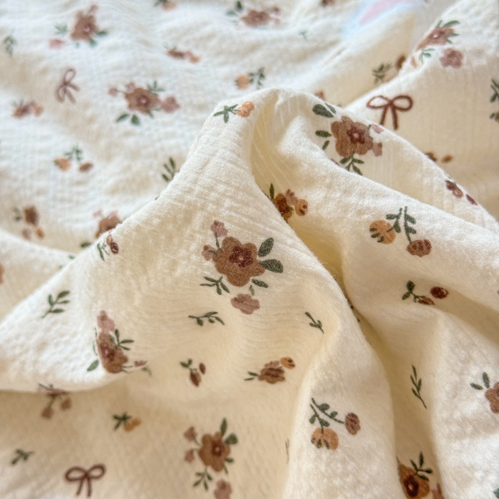 91家纺网 家纺一手货源 找家纺 梵希雅 2026新款泡芙纱床盖夏被四件套 田园兔