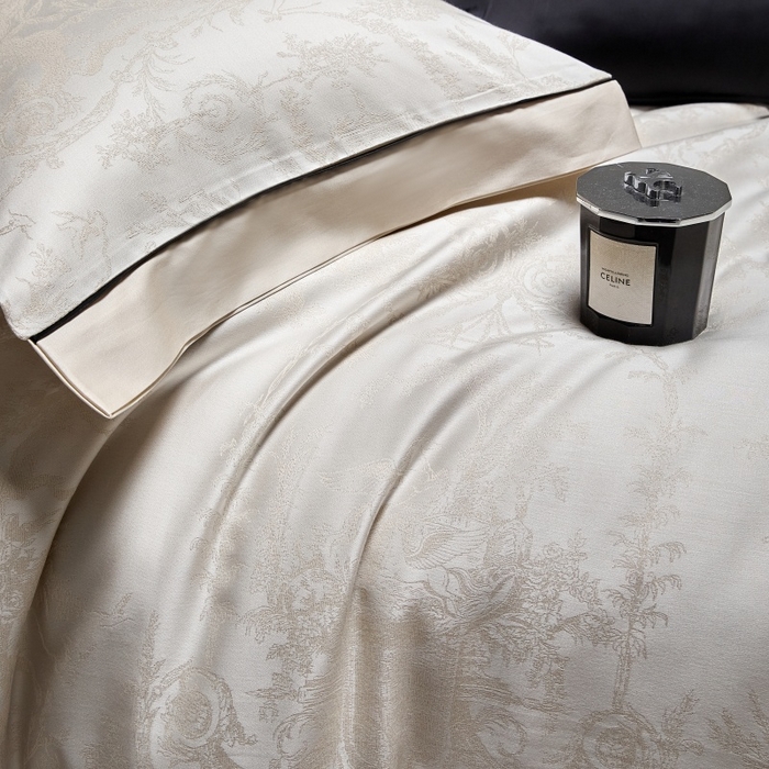 91家纺网 家纺一手货源 找家纺 （总）金奇达家纺 2026新款丝光色织提花四件套-洛克庄园系列（标准号全网控价（折后券后）不低于359元 会员减50）