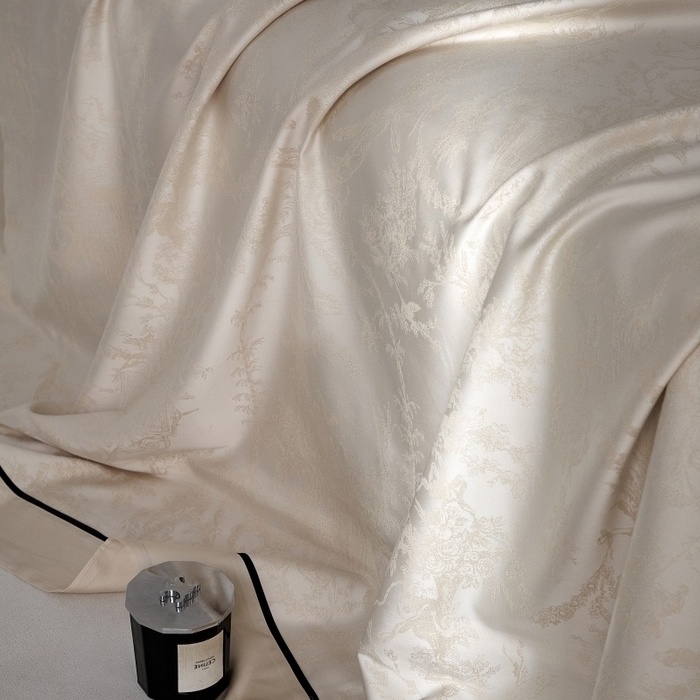 91家纺网 家纺一手货源 找家纺 （总）金奇达家纺 2026新款丝光色织提花四件套-洛克庄园系列（标准号全网控价（折后券后）不低于359元 会员减50）