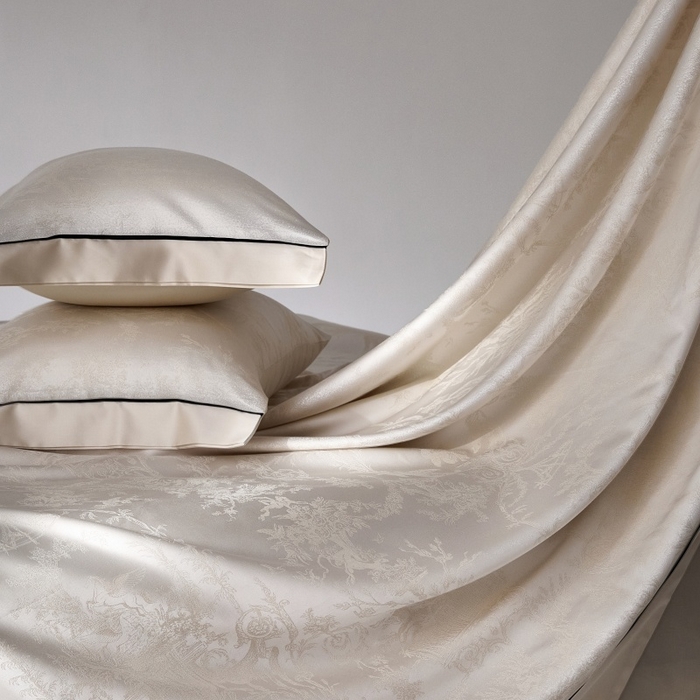 91家纺网 家纺一手货源 找家纺 （总）金奇达家纺 2026新款丝光色织提花四件套-洛克庄园系列（标准号全网控价（折后券后）不低于359元 会员减50）