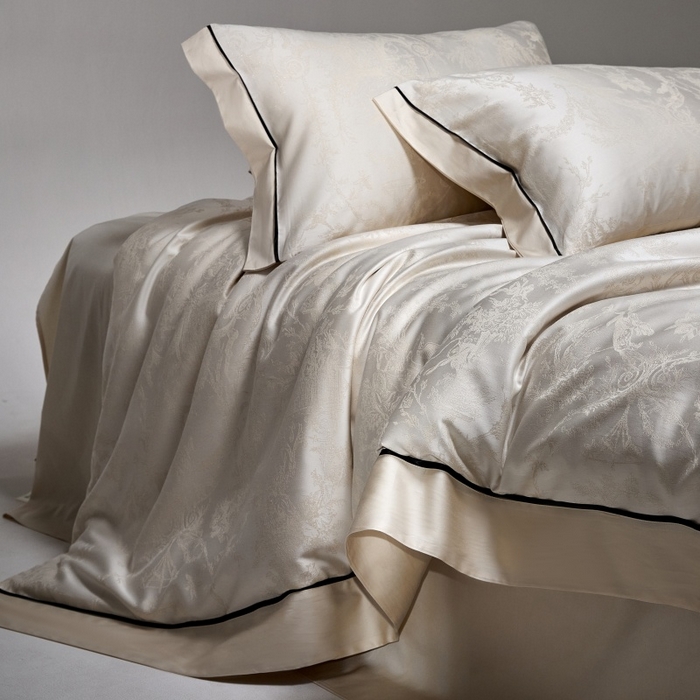 91家纺网 家纺一手货源 找家纺 （总）金奇达家纺 2026新款丝光色织提花四件套-洛克庄园系列（标准号全网控价（折后券后）不低于359元 会员减50）