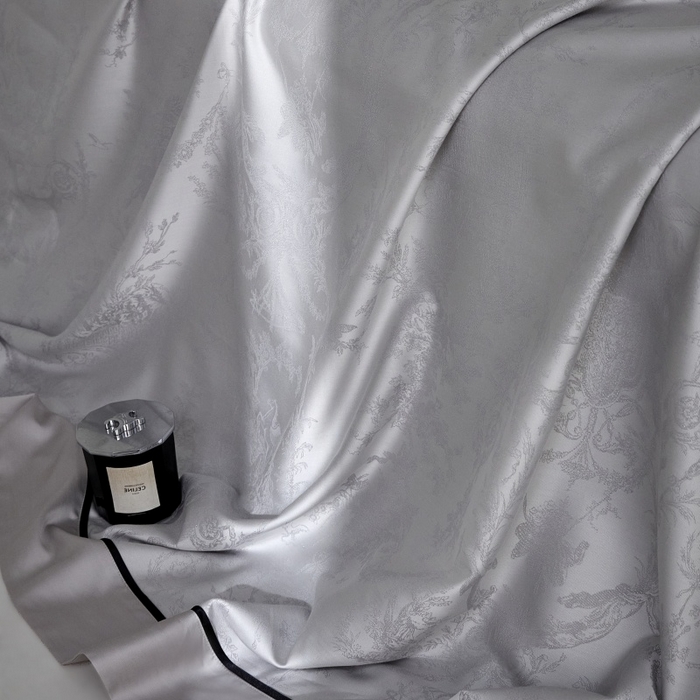 91家纺网 家纺一手货源 找家纺 金奇达家纺 2026新款丝光色织提花四件套-洛克庄园系列（标准号全网控价（折后券后）不低于359元 会员减50） 洛克庄园-慕斯灰