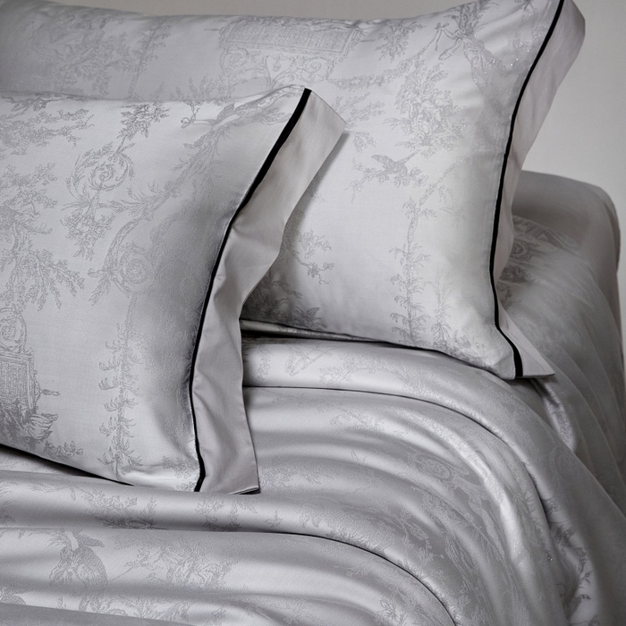 91家纺网 家纺一手货源 找家纺 金奇达家纺 2026新款丝光色织提花四件套-洛克庄园系列（标准号全网控价（折后券后）不低于359元 会员减50） 洛克庄园-慕斯灰