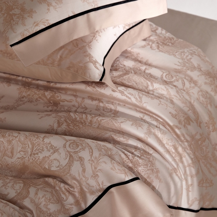 91家纺网 家纺一手货源 找家纺 金奇达家纺 2026新款丝光色织提花四件套-洛克庄园系列（标准号全网控价（折后券后）不低于359元 会员减50） 洛克庄园-浣柔纱