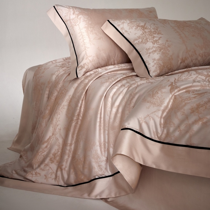 91家纺网 家纺一手货源 找家纺 金奇达家纺 2026新款丝光色织提花四件套-洛克庄园系列（标准号全网控价（折后券后）不低于359元 会员减50） 洛克庄园-浣柔纱