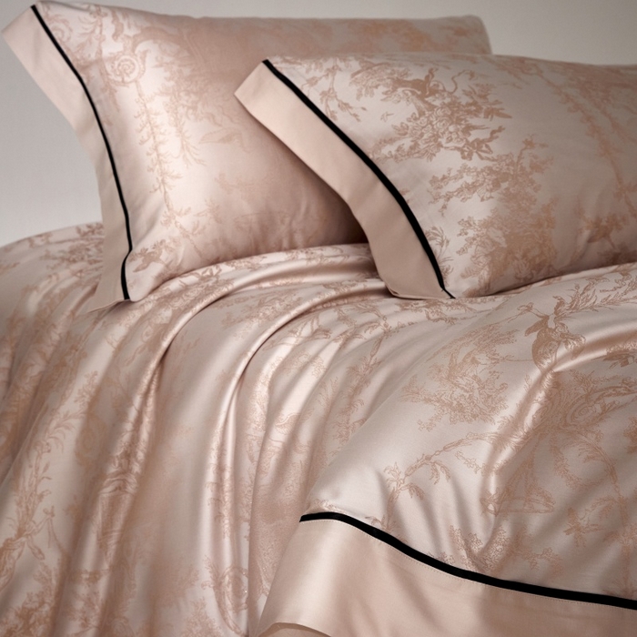 91家纺网 家纺一手货源 找家纺 金奇达家纺 2026新款丝光色织提花四件套-洛克庄园系列（标准号全网控价（折后券后）不低于359元 会员减50） 洛克庄园-浣柔纱