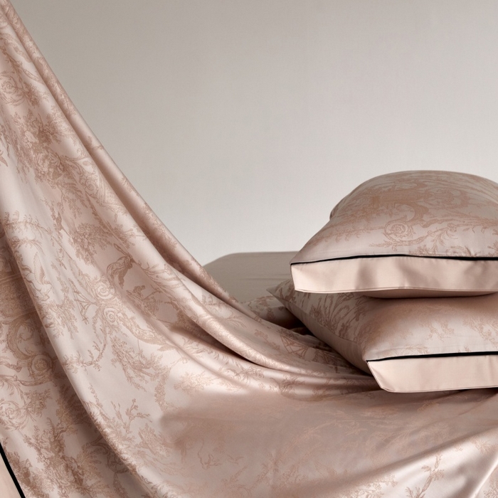 91家纺网 家纺一手货源 找家纺 金奇达家纺 2026新款丝光色织提花四件套-洛克庄园系列（标准号全网控价（折后券后）不低于359元 会员减50） 洛克庄园-浣柔纱