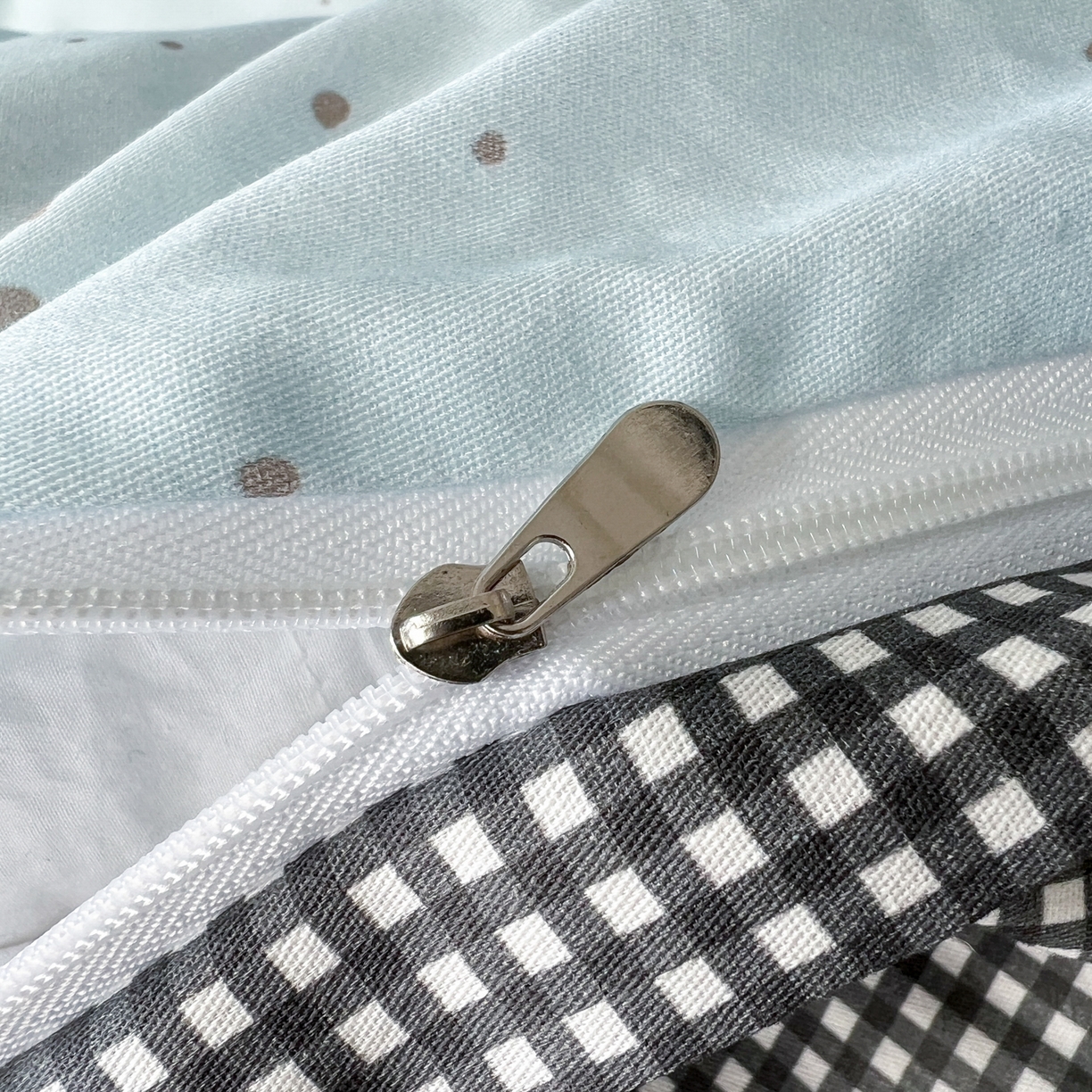 91家纺网 家纺一手货源 找家纺 桃喜 2026新款全棉纯棉贴布绣四件套（会员-5元） 蓝苹果兔兔（全棉）