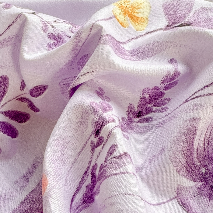 91家纺网 家纺一手货源 找家纺 莎臣豹 2026新款植物羊绒单品单件单床裙可配床裙三件套香草花田