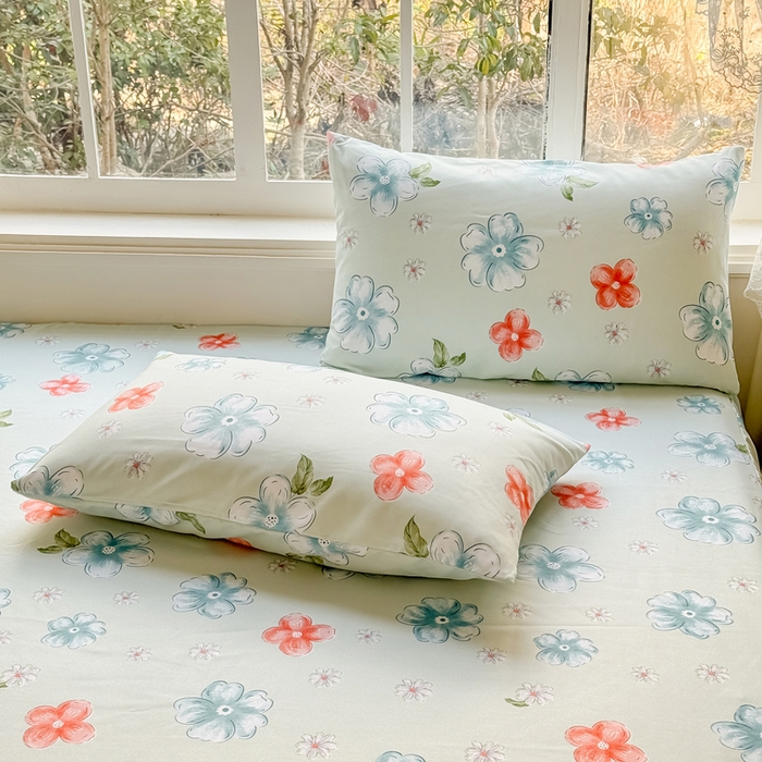 91家纺网 家纺一手货源 找家纺 莎臣豹 2026新款植物羊绒单品单件单床裙可配床裙三件套香浮花悦