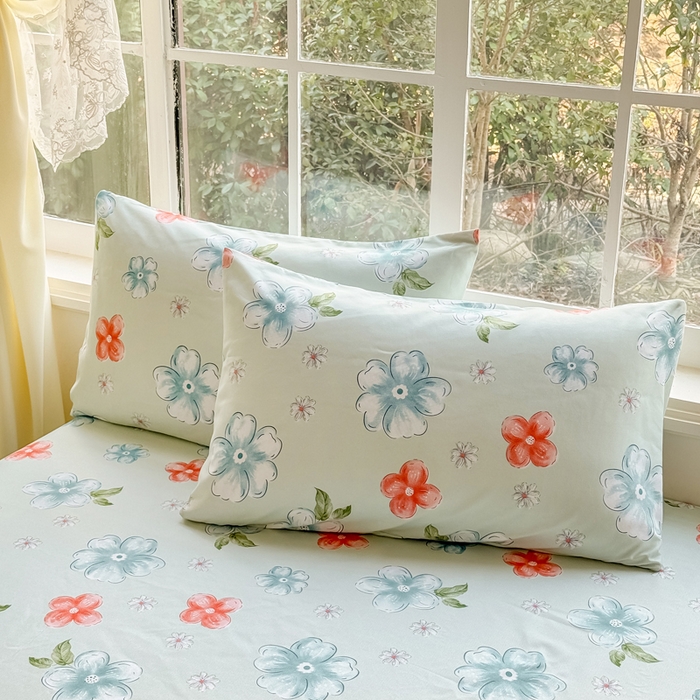 91家纺网 家纺一手货源 找家纺 莎臣豹 2026新款植物羊绒单品单件单床裙可配床裙三件套香浮花悦