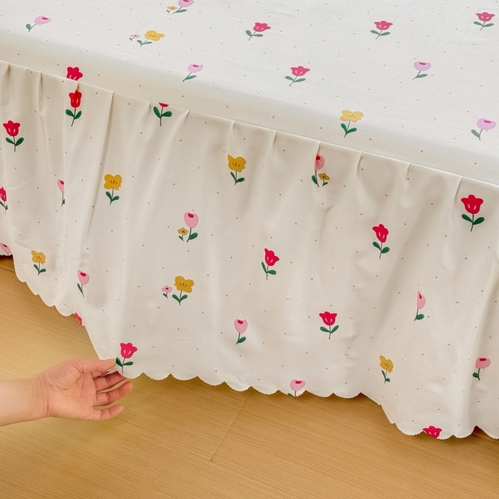 91家纺网 家纺一手货源 找家纺 莎臣豹 2026新款植物羊绒单品单件单床裙可配床裙三件套一朵小花