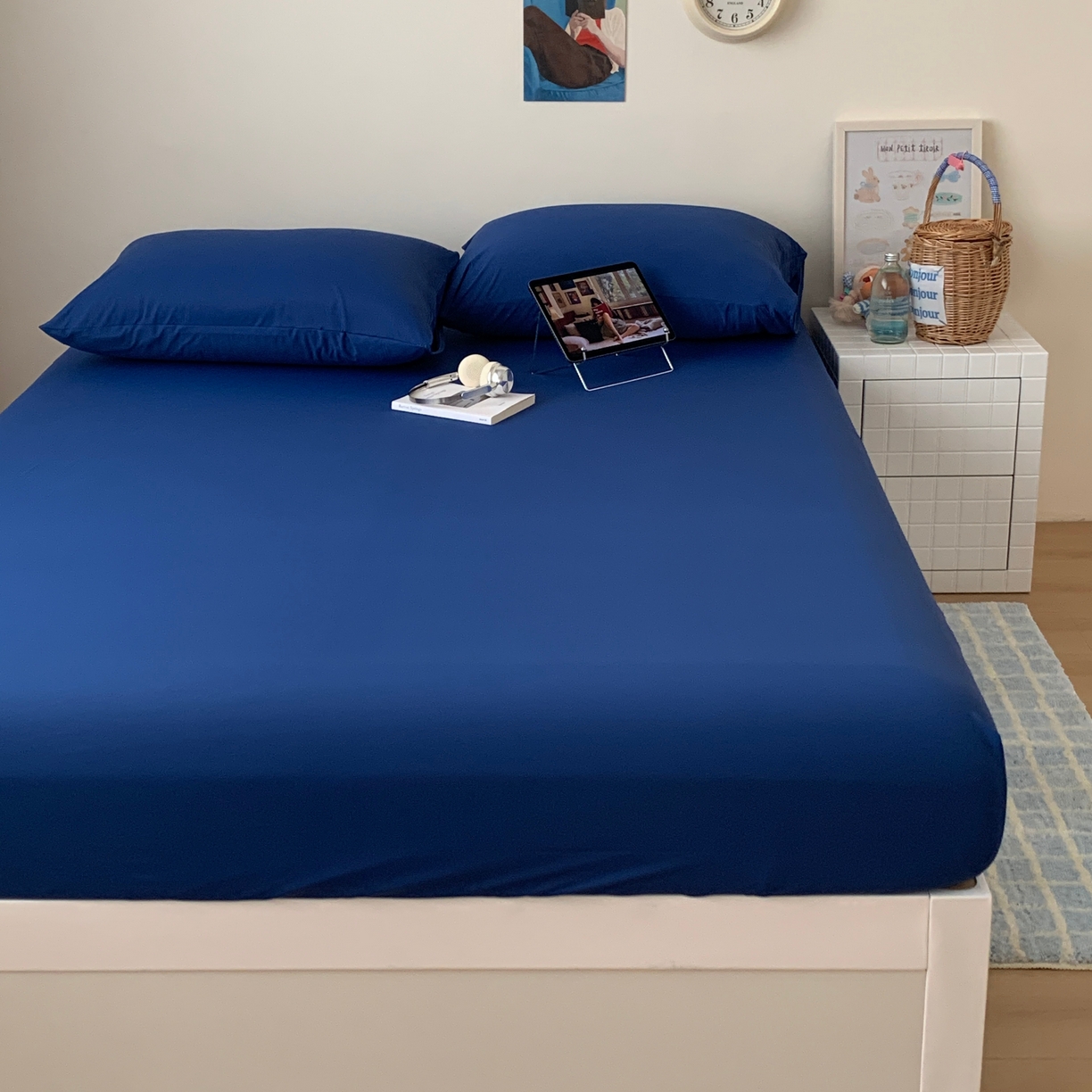 91家纺网 家纺一手货源 找家纺 （总）桃喜 2026新款2026新款纯色165gA类锦氨凉感冰皮床笠单品床笠有凉感值检测报告