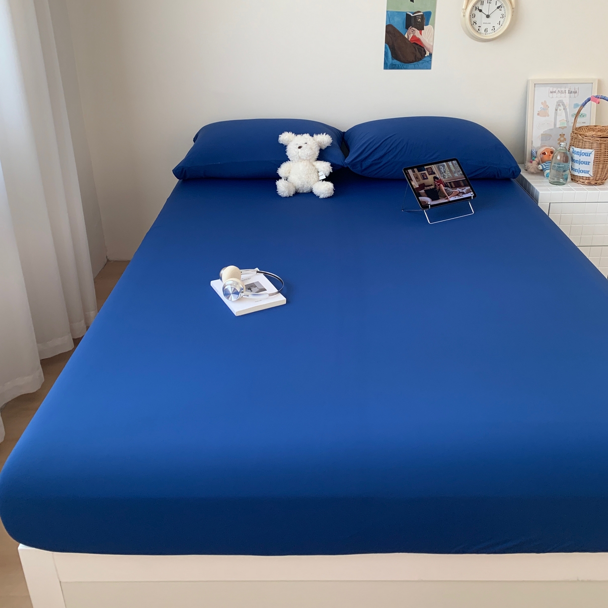 91家纺网 家纺一手货源 找家纺 （总）桃喜 2026新款2026新款纯色165gA类锦氨凉感冰皮床笠单品床笠有凉感值检测报告