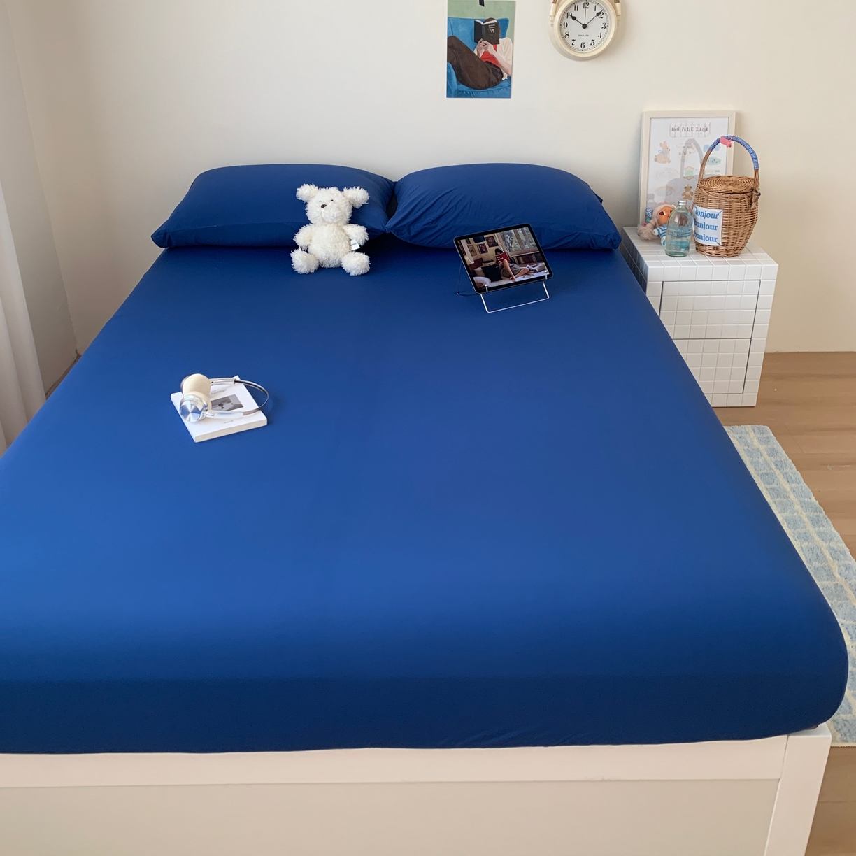 91家纺网 家纺一手货源 找家纺 （总）桃喜 2026新款2026新款纯色165gA类锦氨凉感冰皮床笠单品床笠有凉感值检测报告