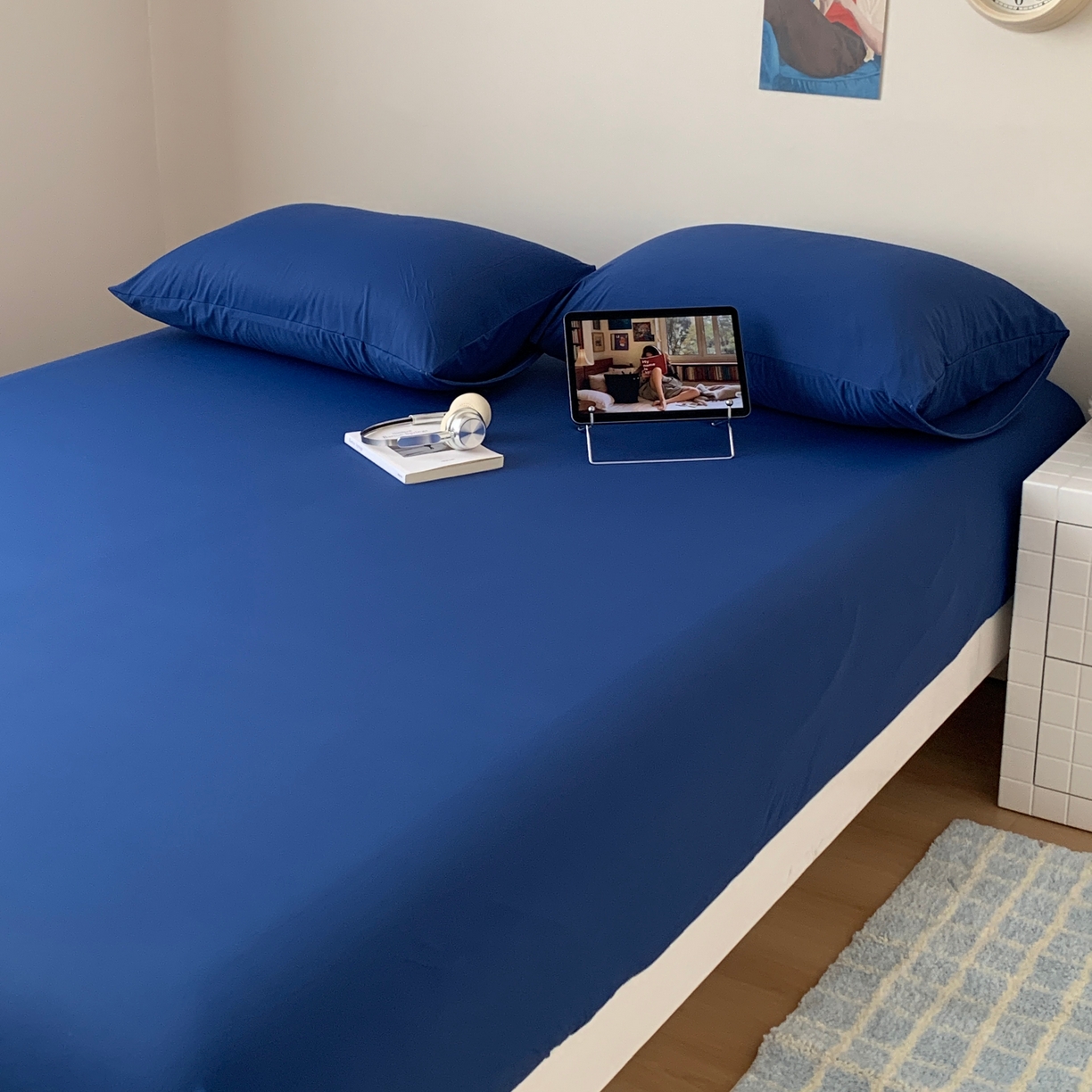 91家纺网 家纺一手货源 找家纺 （总）桃喜 2026新款2026新款纯色165gA类锦氨凉感冰皮床笠单品床笠有凉感值检测报告