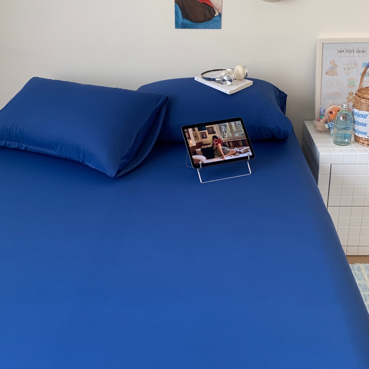 91家纺网 家纺一手货源 找家纺 （总）桃喜 2026新款2026新款纯色165gA类锦氨凉感冰皮床笠单品床笠有凉感值检测报告