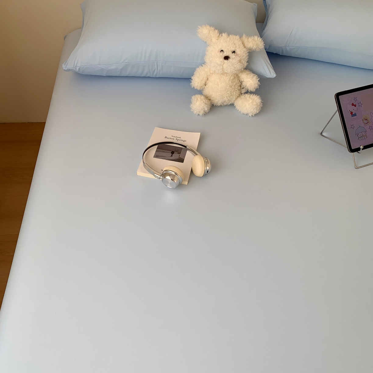 91家纺网 家纺一手货源 找家纺 桃喜 2026新款2026新款纯色165gA类锦氨凉感冰皮床笠单品床笠有凉感值检测报告 天空蓝