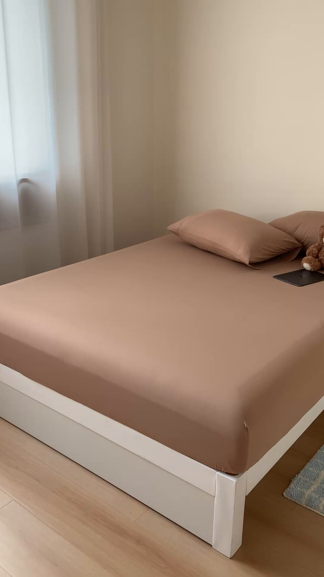 91家纺网 家纺一手货源 找家纺 桃喜 2026新款2026新款纯色165gA类锦氨凉感冰皮床笠单品床笠有凉感值检测报告 奶茶咖