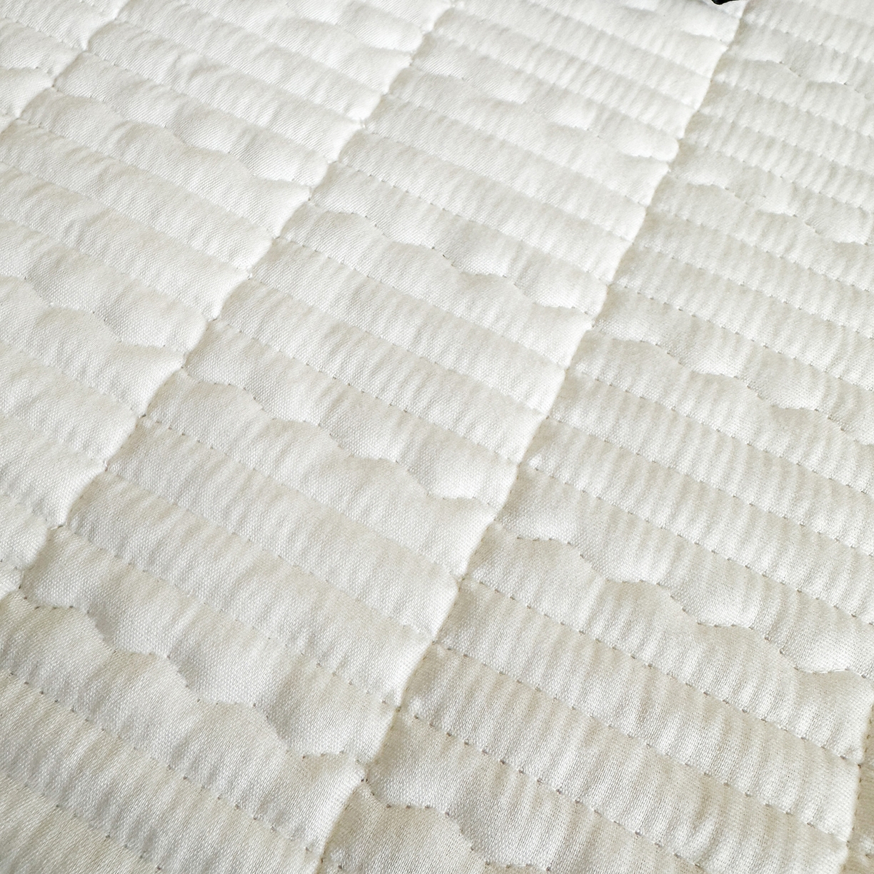 91家纺网 家纺一手货源 找家纺 幸嘉轩 2026新款双层纱花边床盖单件加厚夹棉云感皱皱纱花边款床单三件套 花姿-豆沙