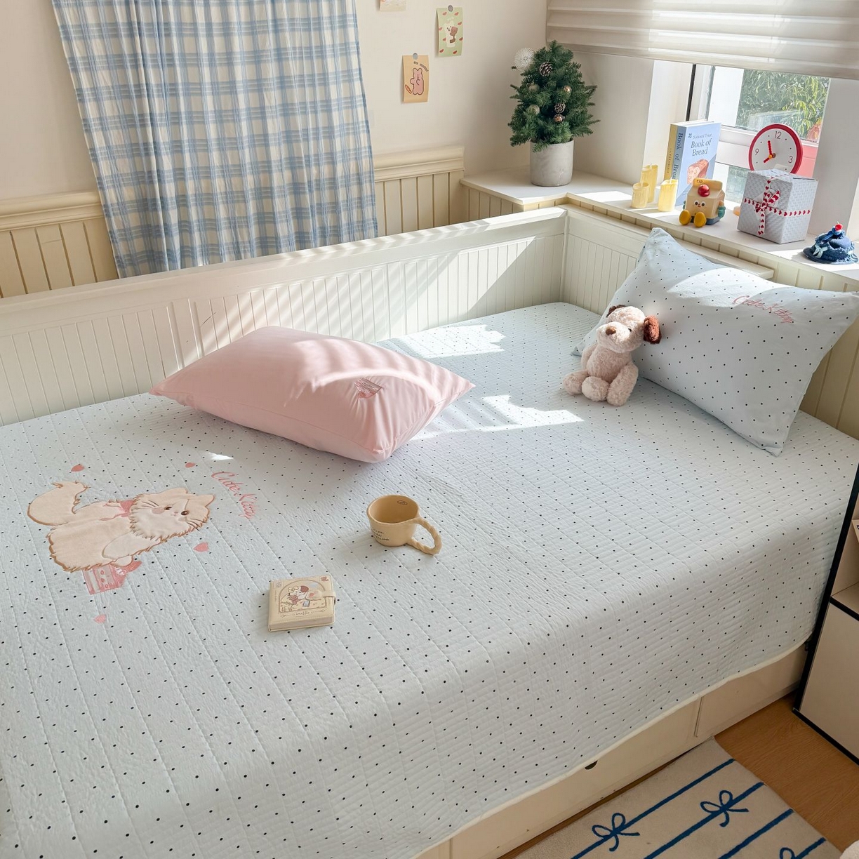 91家纺网 家纺一手货源 找家纺 （总）吾欢心 2026新款贴布绣水洗棉床盖款夏被四件套 夏凉被空调被