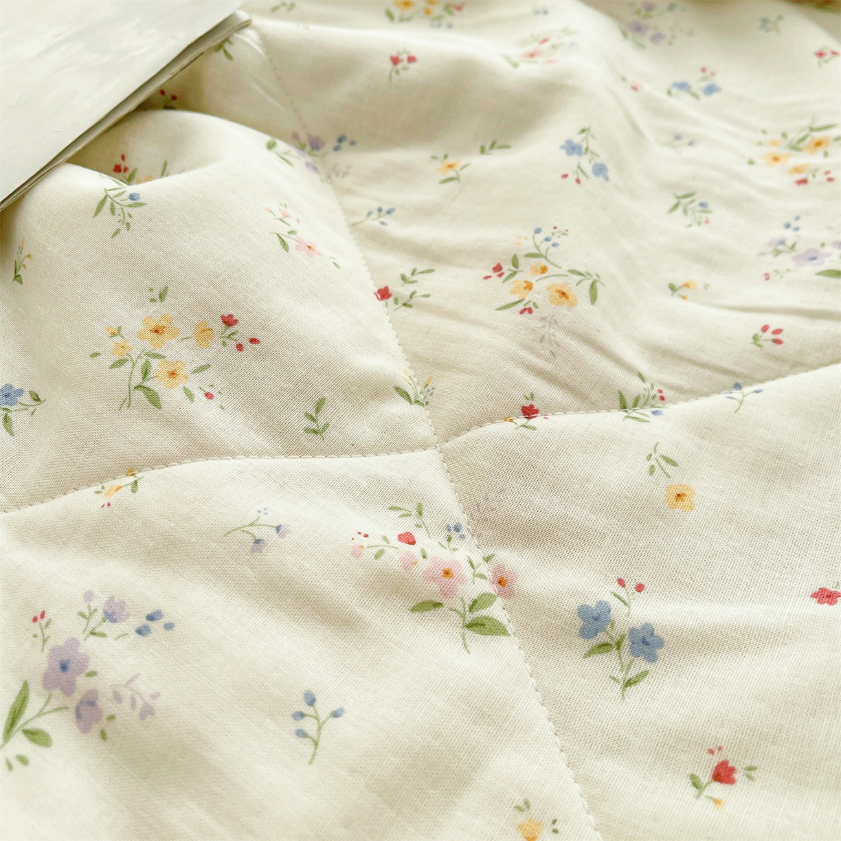 91家纺网 家纺一手货源 找家纺 梵蒂莎 2026新款全棉双层纱夏被四件套100%棉花夏凉被里外纯棉被子被芯（需要买家秀，加微信） 风雅小竺