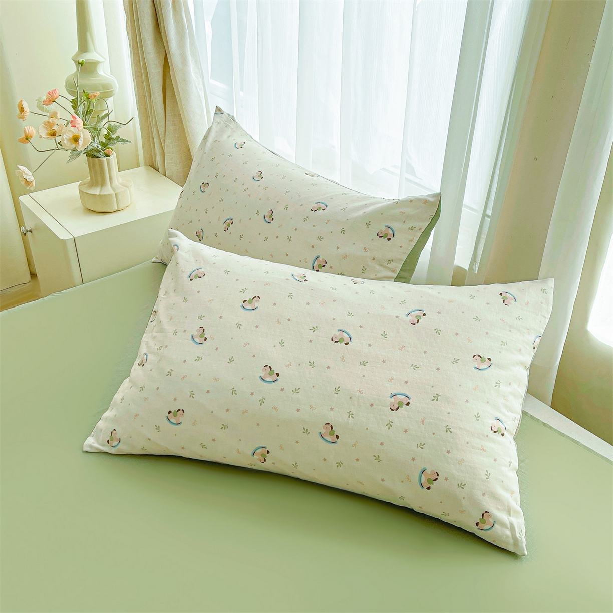 91家纺网 家纺一手货源 找家纺 梵蒂莎 2026新款全棉双层纱夏被四件套100%棉花夏凉被里外纯棉被子被芯（需要买家秀，加微信） 宝妮乐园-米