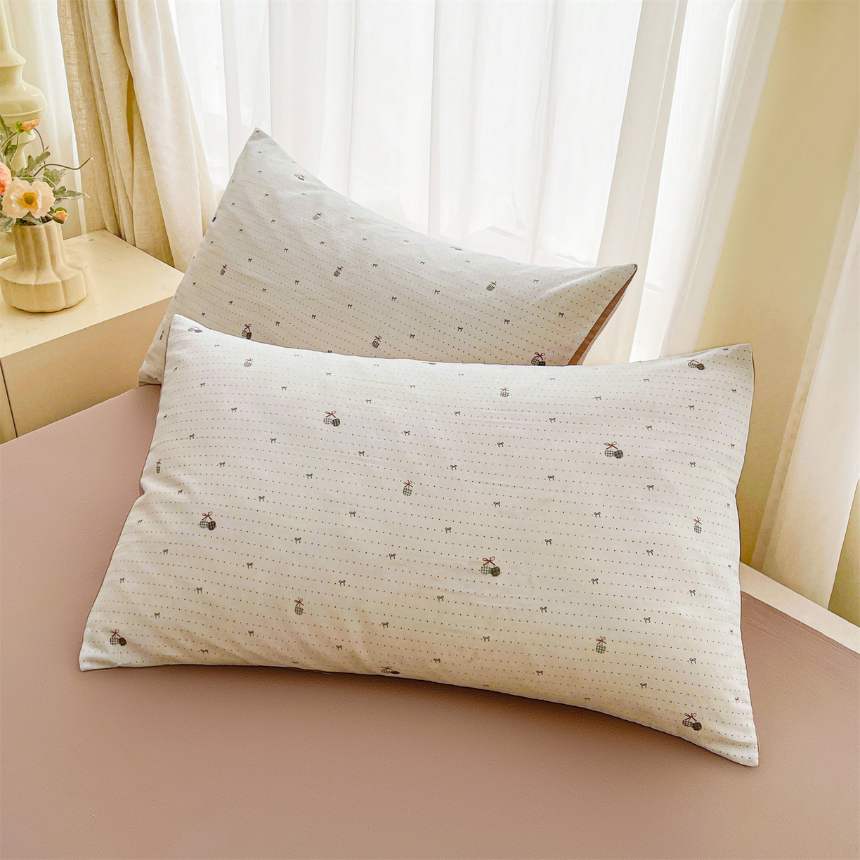 91家纺网 家纺一手货源 找家纺 梵蒂莎 2026新款全棉双层纱夏被四件套100%棉花夏凉被里外纯棉被子被芯（需要买家秀，加微信） 点点微澜