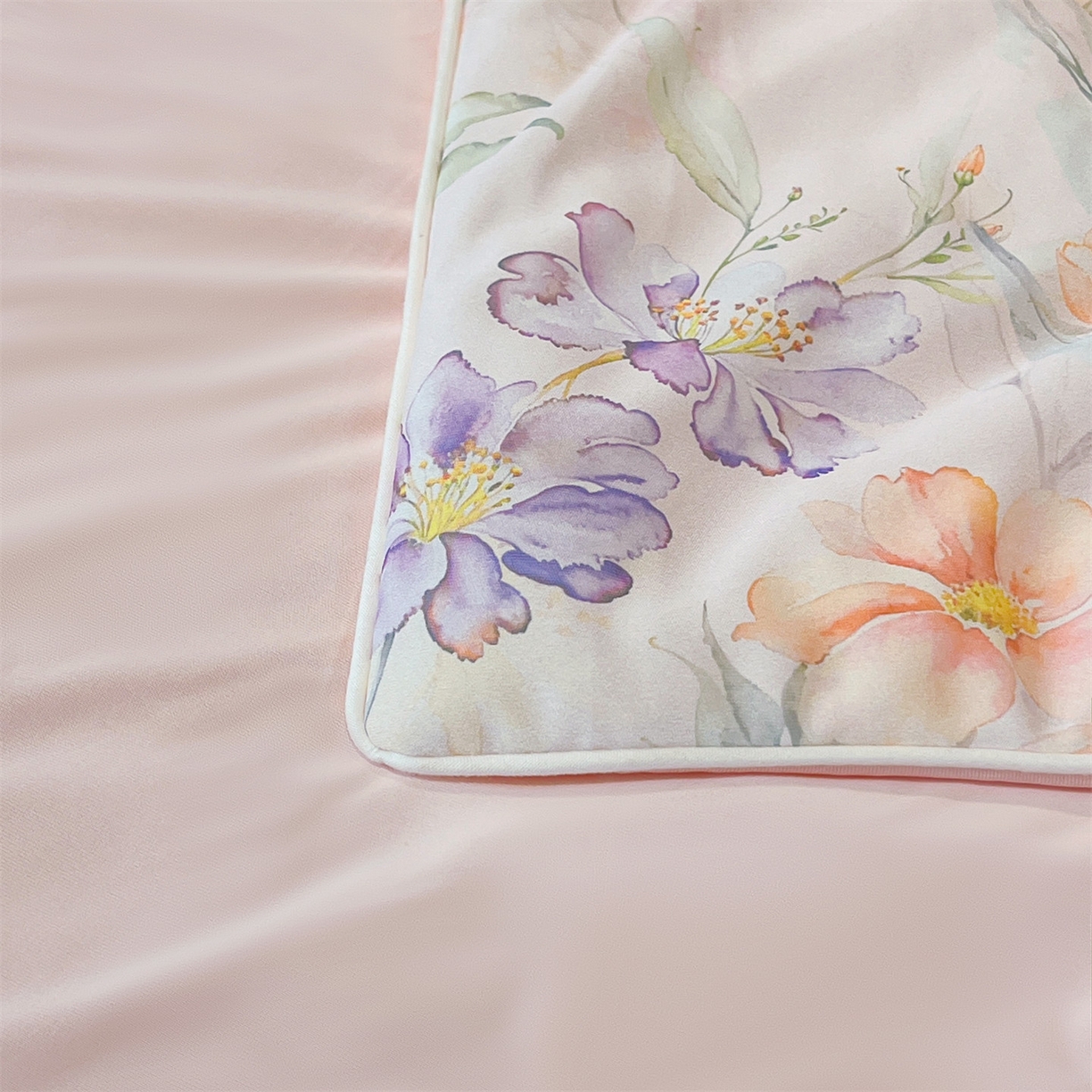 91家纺网 家纺一手货源 找家纺 小禹仔家纺 2026新款氨纶凉感印花夏被 风荷举