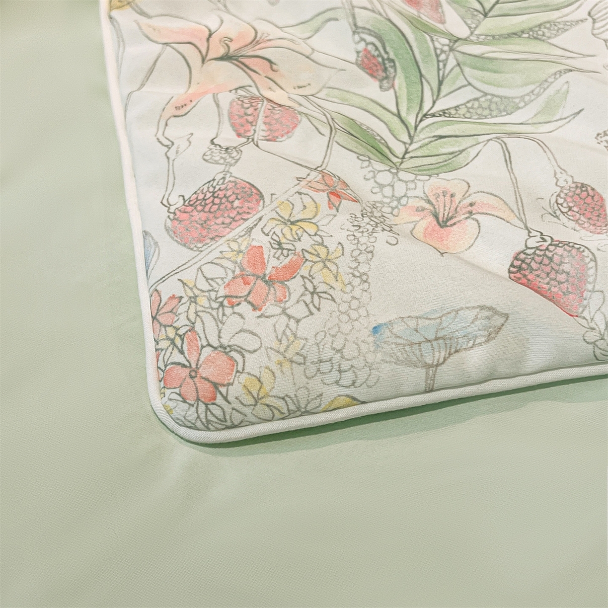 91家纺网 家纺一手货源 找家纺 小禹仔家纺 2026新款氨纶凉感印花夏被 花陌语