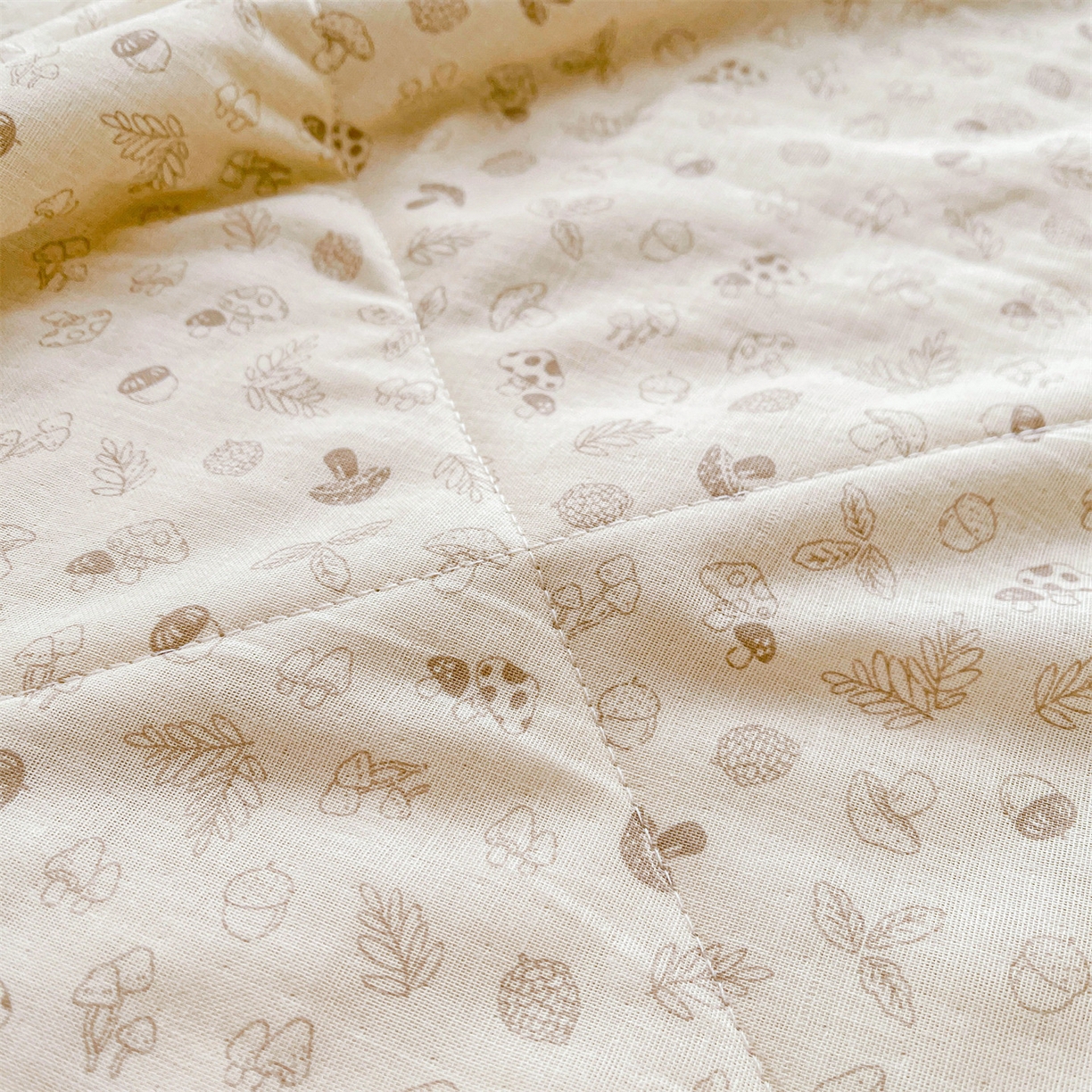 91家纺网 家纺一手货源 找家纺 梵蒂莎 2026新款全棉双层纱夏被四件套100%棉花夏凉被里外纯棉被子被芯（需要买家秀，加微信） 午后榛果