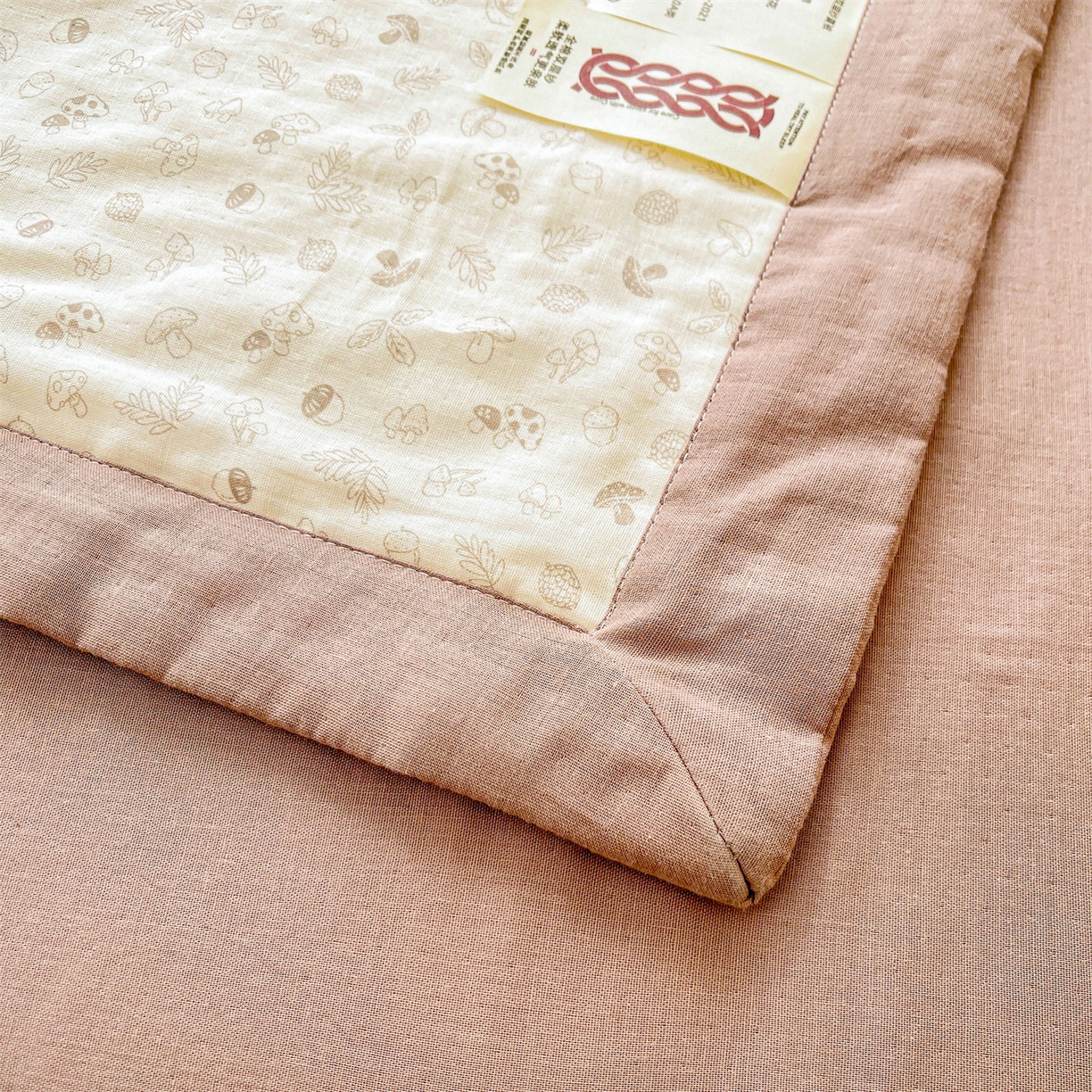 91家纺网 家纺一手货源 找家纺 梵蒂莎 2026新款全棉双层纱夏被四件套100%棉花夏凉被里外纯棉被子被芯（需要买家秀，加微信） 午后榛果