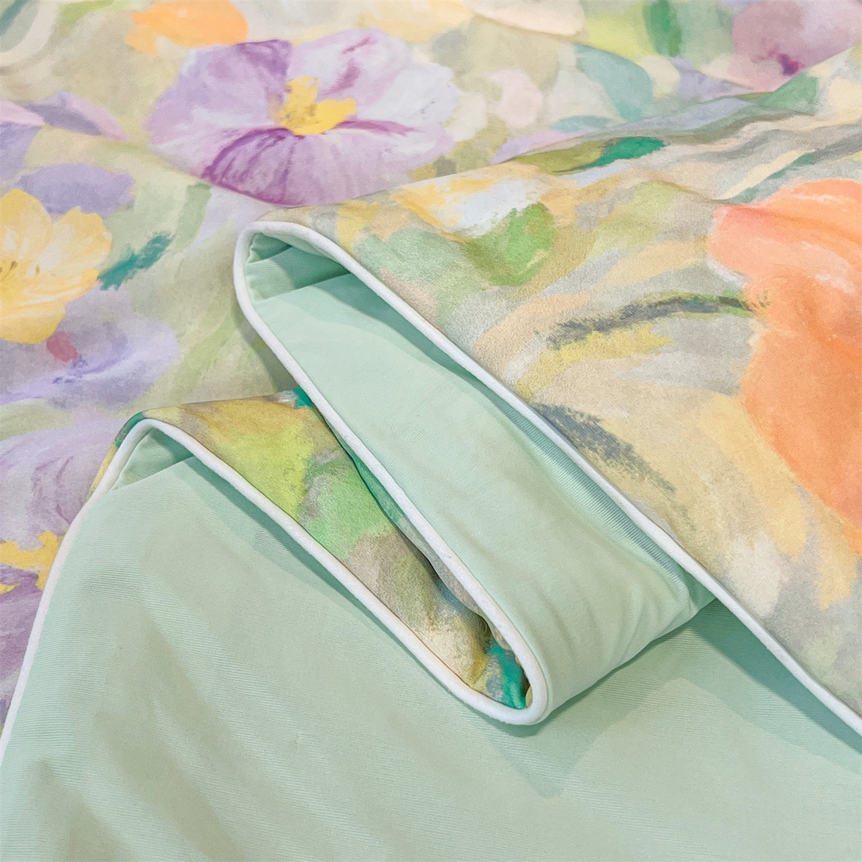 91家纺网 家纺一手货源 找家纺 小禹仔家纺 2026新款氨纶凉感印花夏被 曼莎