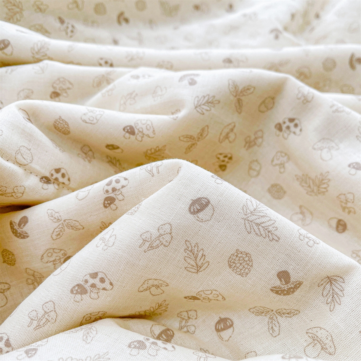 91家纺网 家纺一手货源 找家纺 梵蒂莎 2026新款全棉双层纱夏被四件套100%棉花夏凉被里外纯棉被子被芯（需要买家秀，加微信） 午后榛果