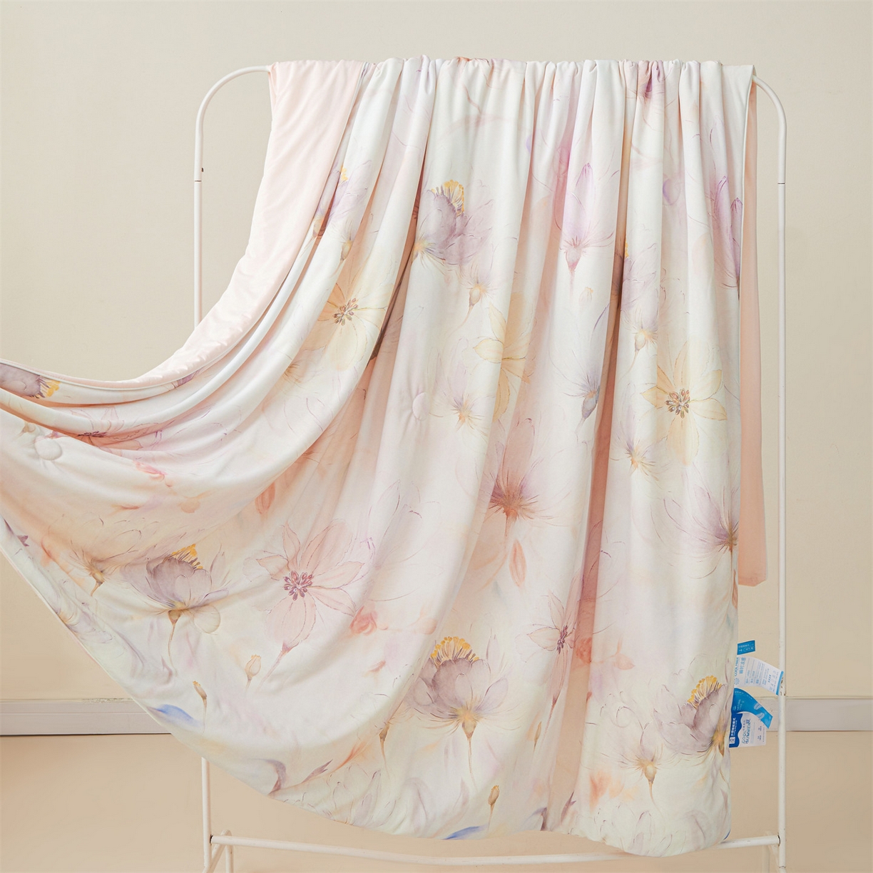 91家纺网 家纺一手货源 找家纺 小禹仔家纺 2026新款氨纶凉感印花夏被 木绵芙