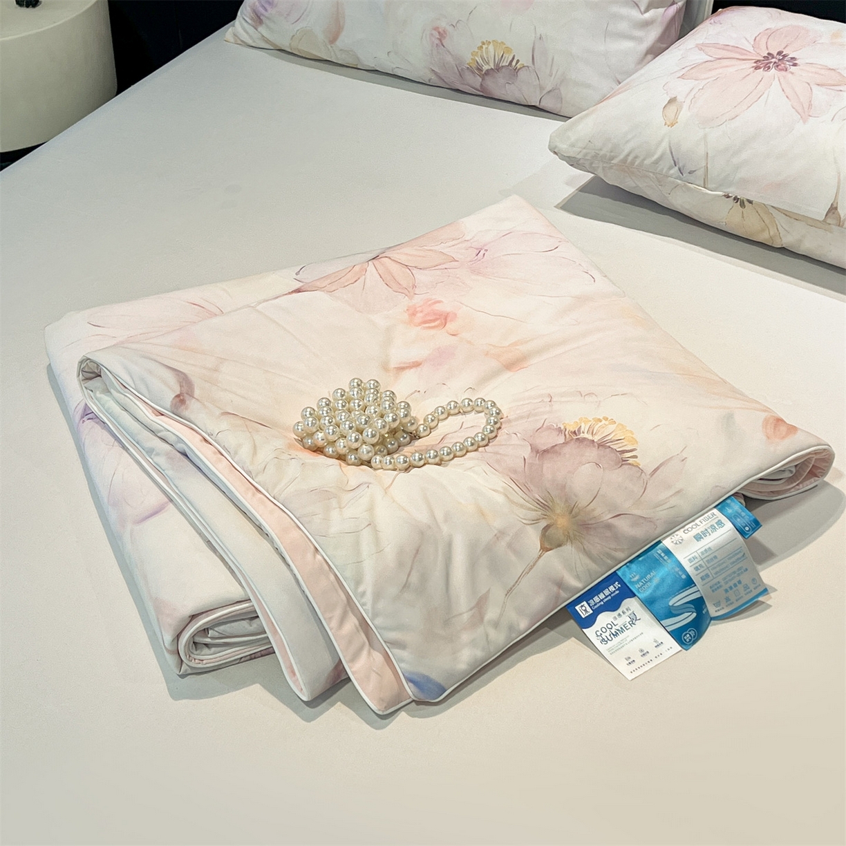 91家纺网 家纺一手货源 找家纺 小禹仔家纺 2026新款氨纶凉感印花夏被 木绵芙