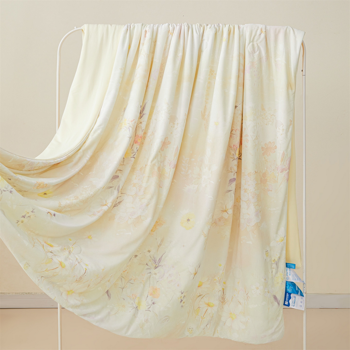 91家纺网 家纺一手货源 找家纺 小禹仔家纺 2026新款氨纶凉感印花夏被 沐野