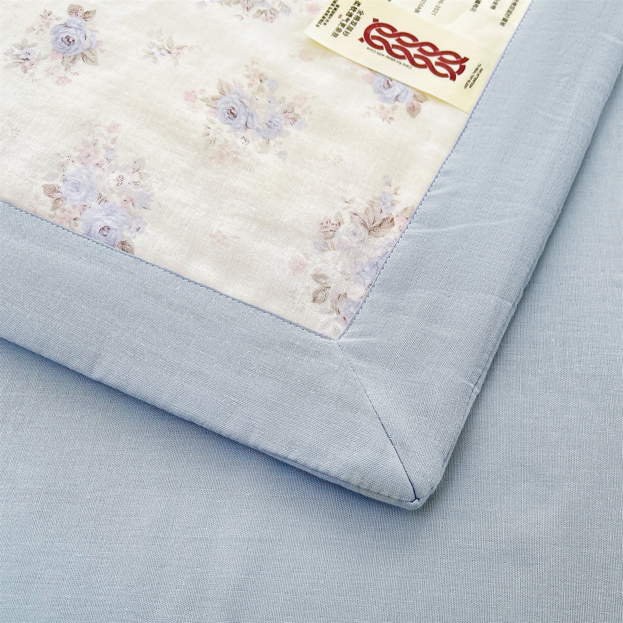 91家纺网 家纺一手货源 找家纺 梵蒂莎 2026新款全棉双层纱夏被四件套100%棉花夏凉被里外纯棉被子被芯（需要买家秀，加微信） 夏日牡丹-米