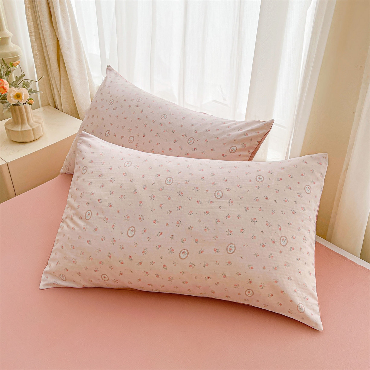 91家纺网 家纺一手货源 找家纺 梵蒂莎 2026新款全棉双层纱夏被四件套100%棉花夏凉被里外纯棉被子被芯（需要买家秀，加微信） 雅蓝缕