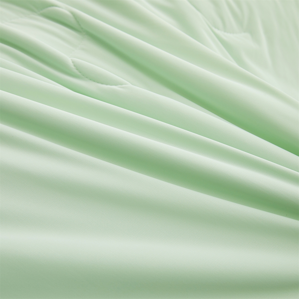 91家纺网 家纺一手货源 找家纺 小禹仔家纺 2026新款氨纶凉感印花夏被 薄荷绿