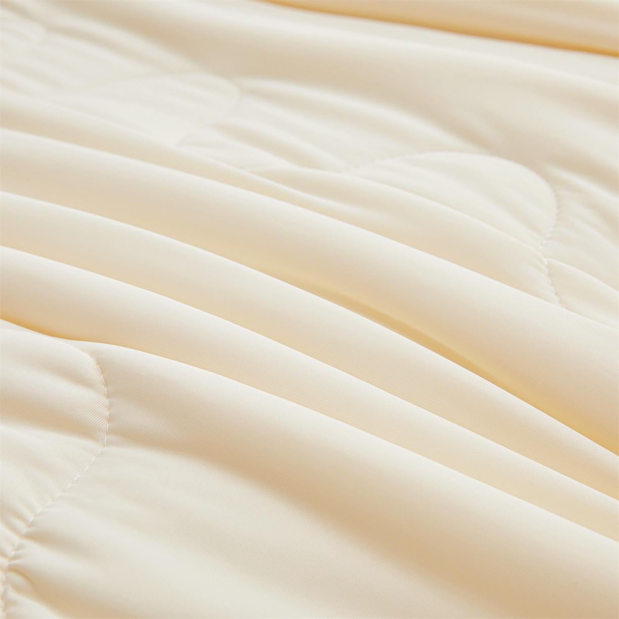 91家纺网 家纺一手货源 找家纺 小禹仔家纺 2026新款氨纶凉感印花夏被 米色