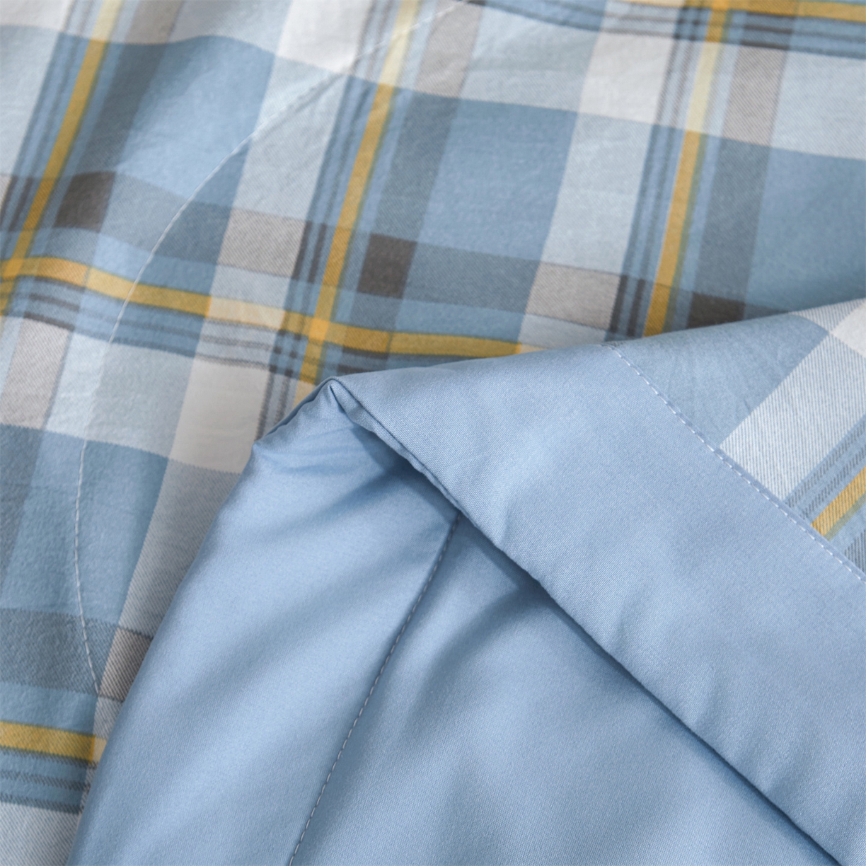 91家纺网 家纺一手货源 找家纺 （总）梵蒂莎 【地板价】2026新品水洗棉新疆棉花夏被无印风夏被格子空调被被子被芯（需要买家秀，加微信）