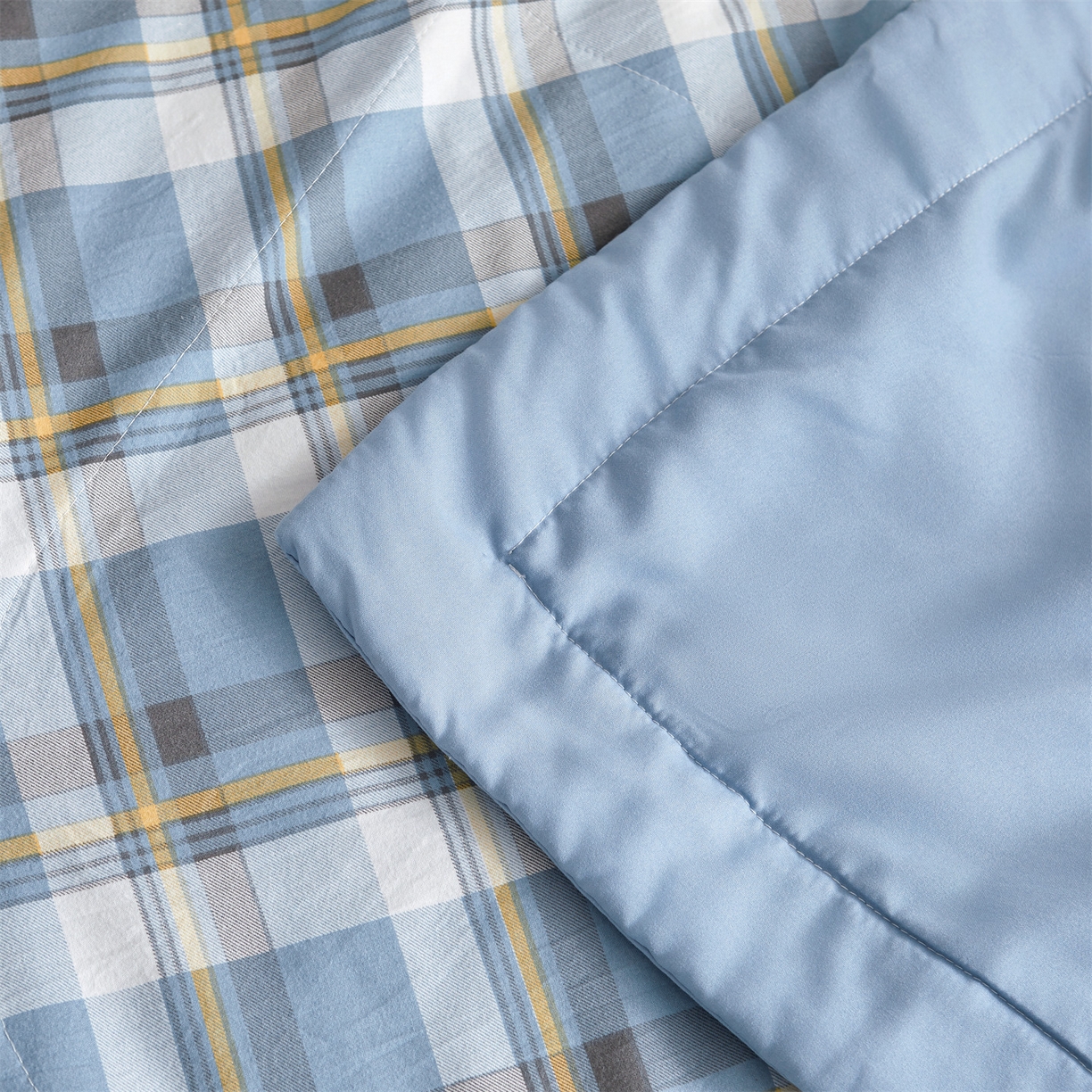 91家纺网 家纺一手货源 找家纺 （总）梵蒂莎 【地板价】2026新品水洗棉新疆棉花夏被无印风夏被格子空调被被子被芯（需要买家秀，加微信）