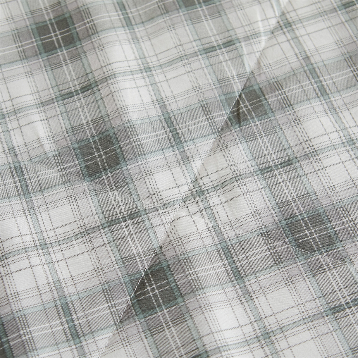 91家纺网 家纺一手货源 找家纺 梵蒂莎 【地板价】2026新品水洗棉新疆棉花夏被无印风夏被格子空调被被子被芯（需要买家秀，加微信） 艾琳-灰