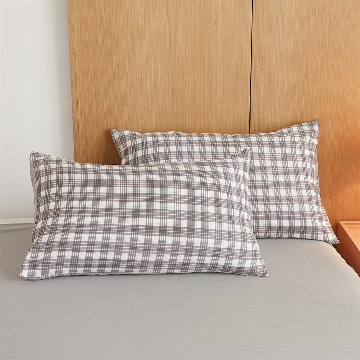 91家纺网 家纺一手货源 找家纺 梵蒂莎 【地板价】2026新品水洗棉新疆棉花夏被无印风夏被格子空调被被子被芯（需要买家秀，加微信） 澳白-灰