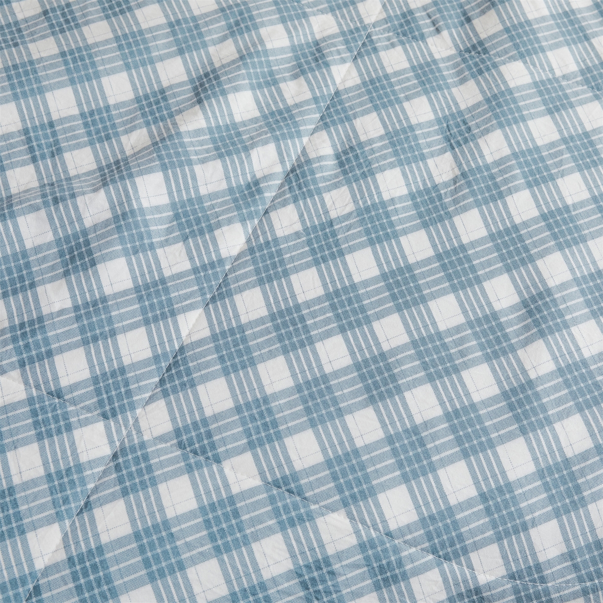 91家纺网 家纺一手货源 找家纺 梵蒂莎 【地板价】2026新品水洗棉新疆棉花夏被无印风夏被格子空调被被子被芯（需要买家秀，加微信） 澳白-蓝